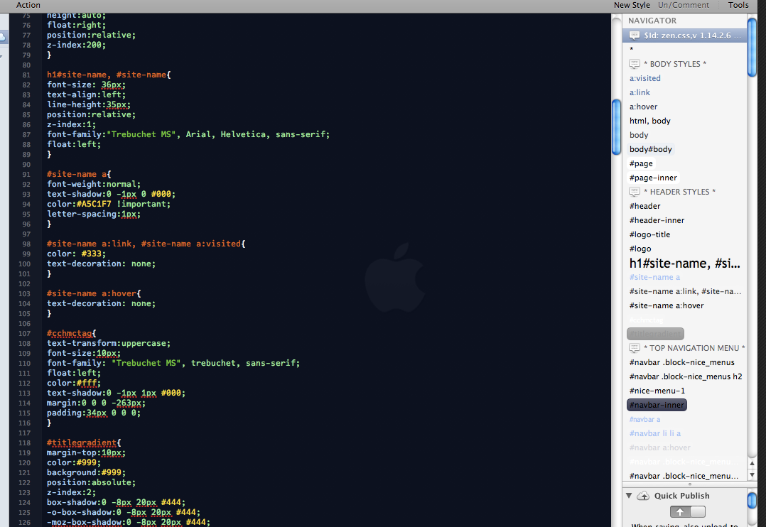 "Espresso CSS Navigator" "Espresso CSS Navigator"